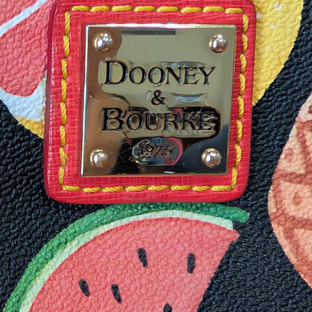 Dooney & Bourke Tropical Fruit Crossbody Bag - Black and Red - Picture 2 of 9